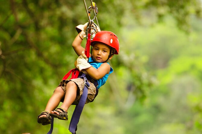 Combo Adventure Zipline, Water Slide, Hanging Bridges One Day Tour - Key Points