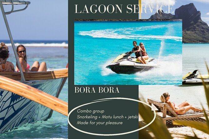 Combo snorkeling + motu lunch + jet ski group tour full day - Key Points