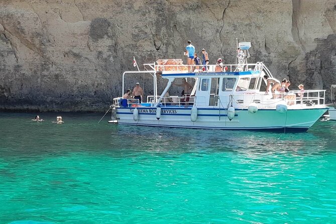 Comino Blue Lagoon and Gozo Private Boat Charter: Lucky Lady Boat - Exploring the Blue Lagoon