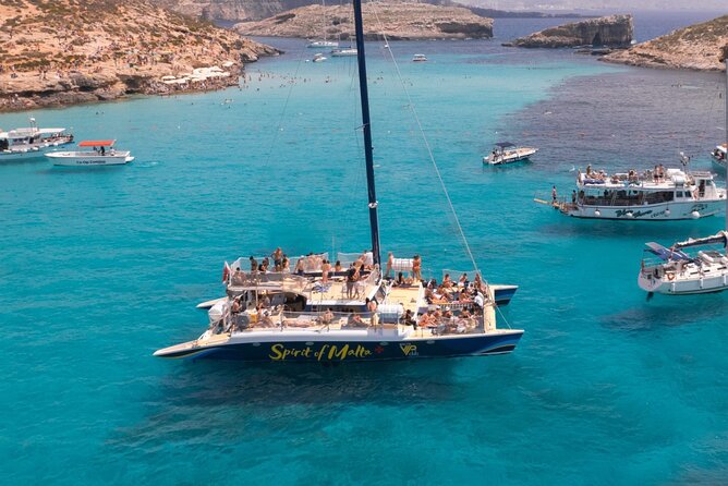 Comino Blue Lagoon Prime Catamaran Tour With All Inclusive - Quick Points