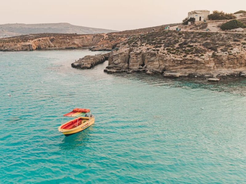 Comino: Gozo,Blue Lagoon,Crystal Lagoon,Caves, Private Boat - Key Points