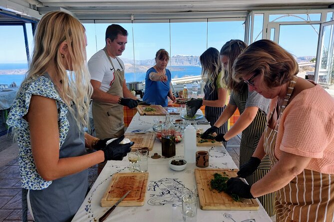 Cooking Class and Wine Tasting in Santorini - Santorinian Traditional Dishes