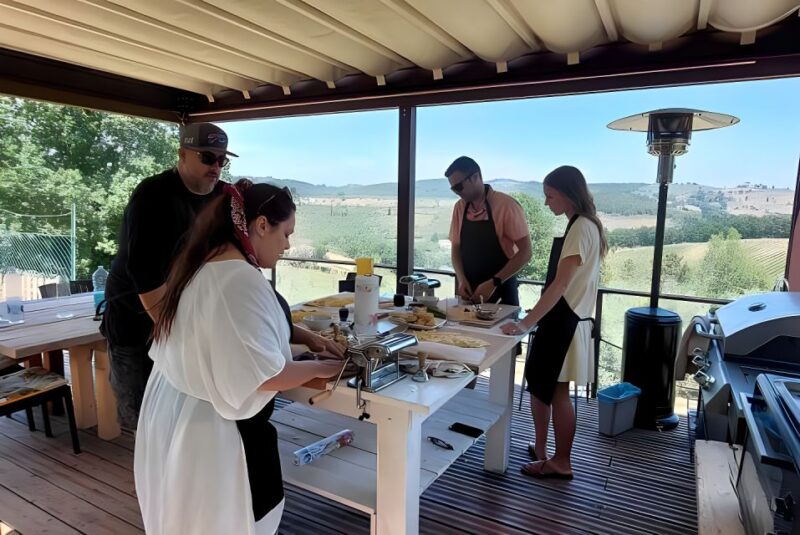 Cooking Class on Terrace at Fattoria Del Chianti With Lunch - Class Activities and Experiences