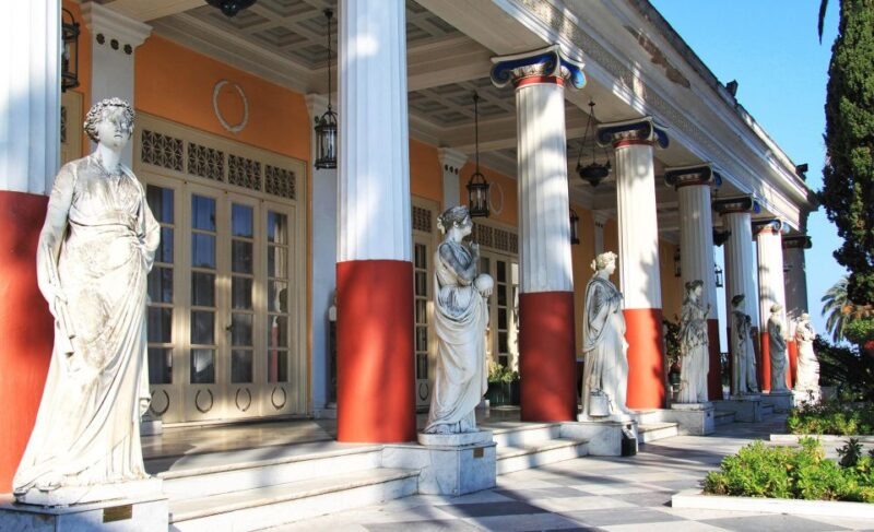 Corfu: Bus Trip to Pontikonisi, Mon Repos Achilleion & Swim - Achilleion Palace and Grounds