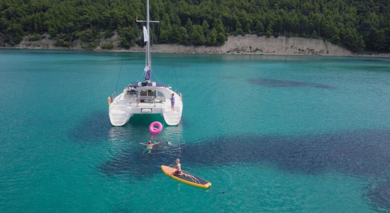 Corfu: Half Day Private Cruise on Lagoon Catamaran - Exploring Corfus Northeast Coast