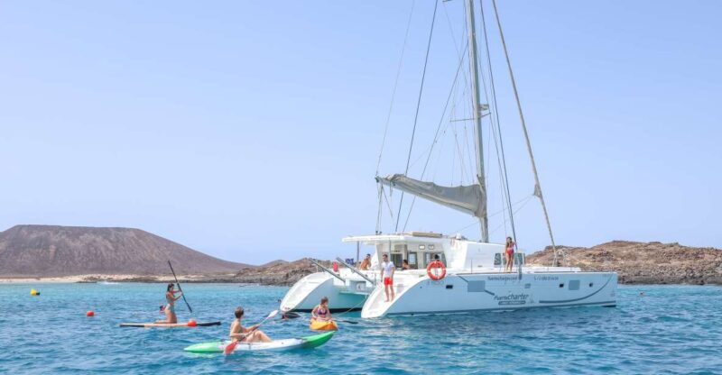 Corralejo: Adults-Only Catamaran Day Trip to Lobos Island - Discovering La Calderas Volcanic Cone