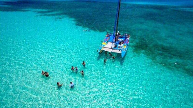 Cozumel Catamaran Party; El Cielo, Colombia & Palancar Reef - Relaxation at Arenal Sandbank