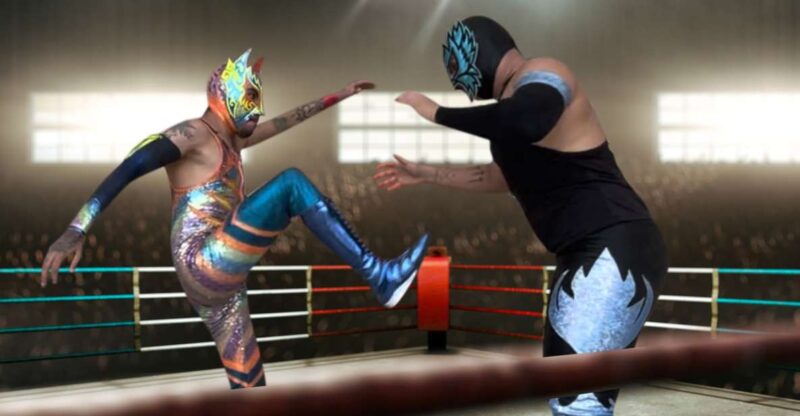 Cozumel Lucha Libre Experience! Meet & Greet Package - Lineup of Luchadores