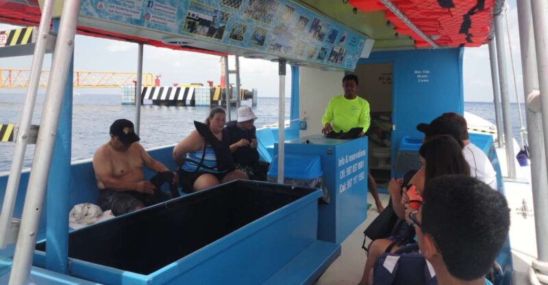 Cozumel: Private VIP Glass Bottom-Boat and Snorkeling Tour - Tour Itinerary