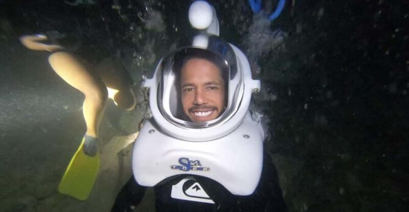 Cozumel: Sea Trek Underwater Night Dive Experience - Experience Highlights