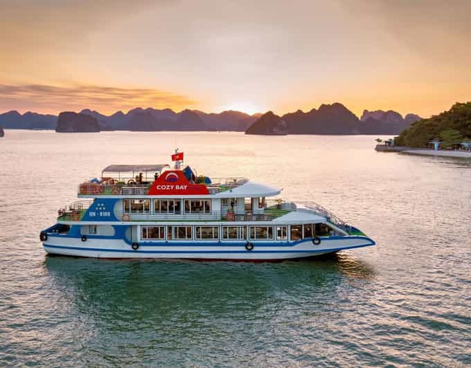 Cozy Bay 5-Star Halong Day Trip, Buffet Lunch, Cave & Island - Key Points