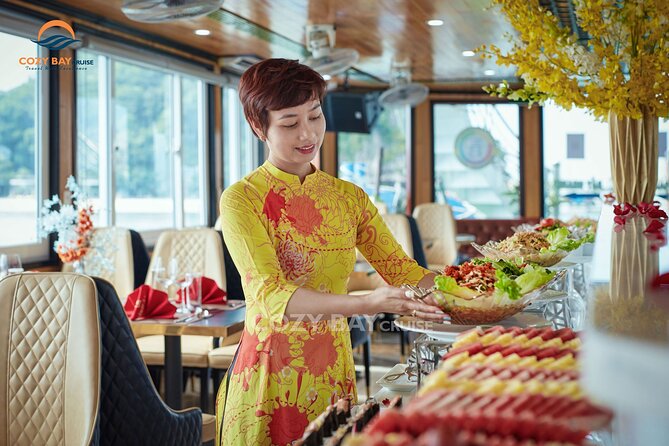Cozy Bay Halong 5-Star Day Cruise, Buffet, Cave, Kayak, Swimming - Transportation and Logistics