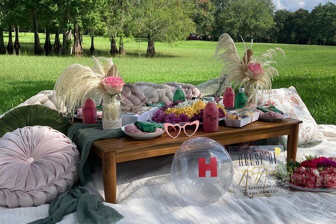 Creating Flower Crowns at a Picnic - Floral Supplies