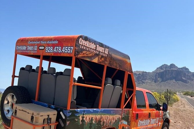 Creekside Jeep Tours AZ - off Road Adventure Truck - 11 People - Key Points