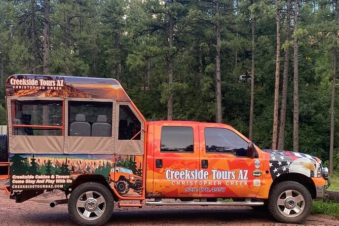 Creekside Jeep Tours AZ - off Road Adventure Truck - 11 People - Vehicle Specifications