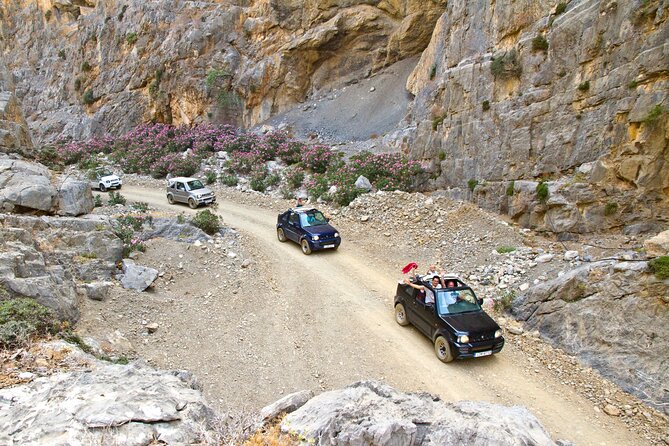 Crete: Jeep Safari, Mountains, Goat-Keeping & Cheese Making - Navigating the Narrow Tripiti Gorge