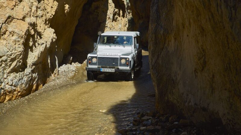 Crete: Land Rover Safari to Tripiti Gorge & Beach - Panagia Church Built Into Rocks