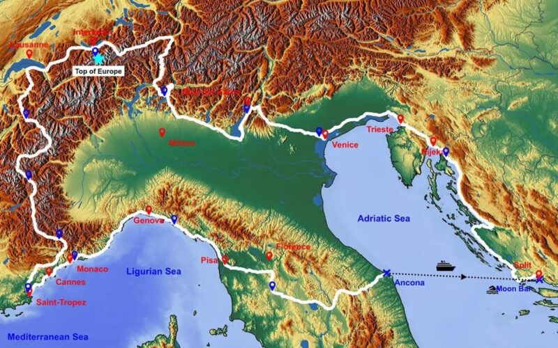 Croatia-Italy-France: 18-Days Motorcycle Tour 03. - 21.09.25 - Motorcycle Rental Prices