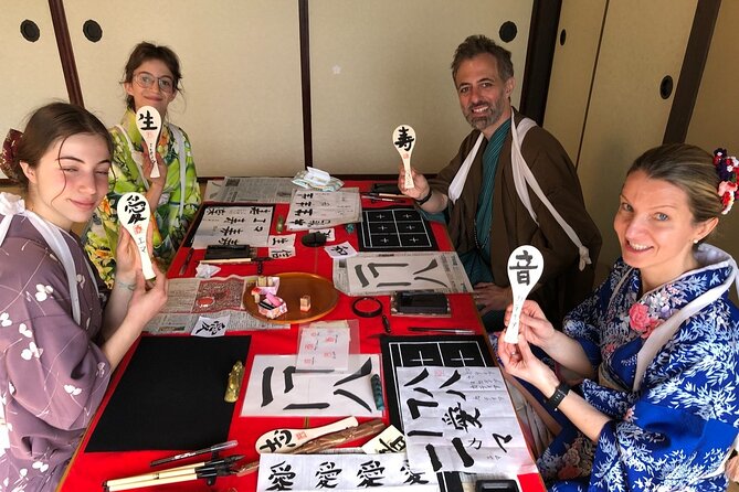 Cultural Activity in Miyajima: Kimono, Tea Ceremony, Calligraphy, and Amulet - Creating Personalized Amulets