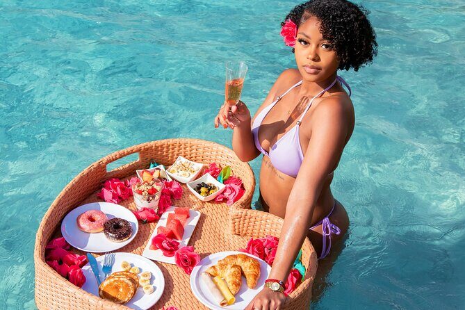 Curacao Floating Breakfast Photoshoot free Drone Videos & Mimosas - The Sum Up