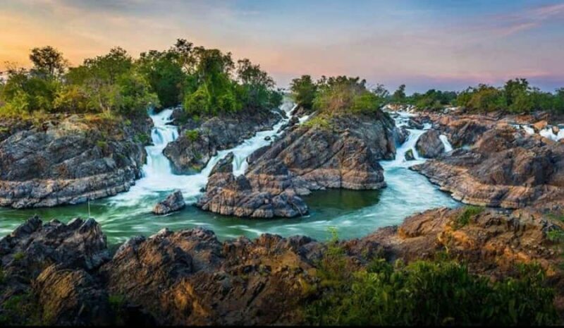 Cycling tour Don Det+Don Khone with Zipline at Lipphi Falls - An Authentic Lao Experience on Two Wheels