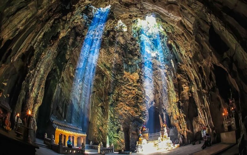 Da Nang: Lady Buddha, Marble Mountains, and Am Phu Cave Tour - Stops Along the Way