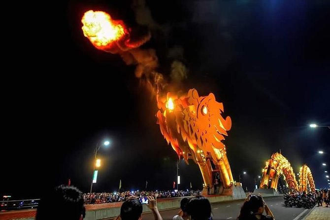 DA NANG NIGHT LIFE Tour With MARBLE MOUNTAIN & LADY BUDDHA Statue, DRAGON BRIDGE - Inclusions