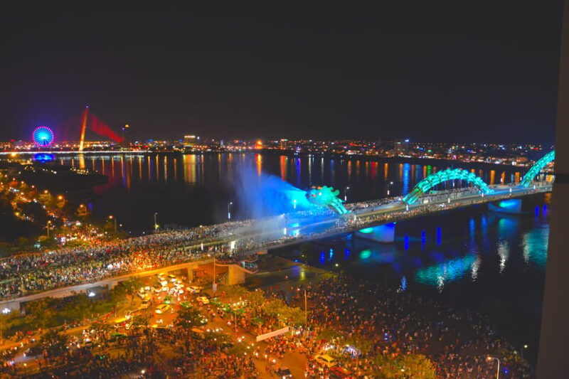 Da Nang: Night Tour With Drink at Rooftop Bar and Dinner - Rooftop Bar Experience