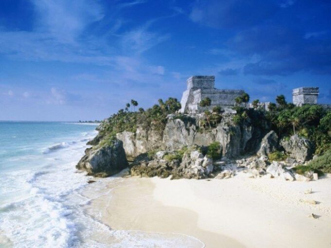 Day Trip to Tulum, Cobá, Cenote and Playa Del Carmen - Exploring Tulum Ruins