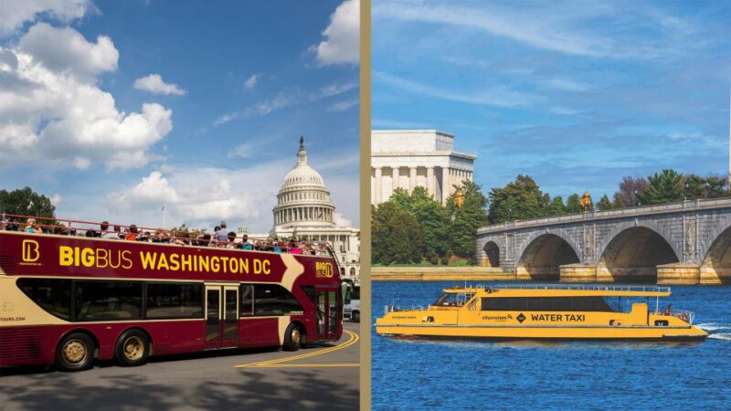 DC: Hop-on Hop-off Bus Tour & Sightseeing Water Taxi Cruise - Price and Booking