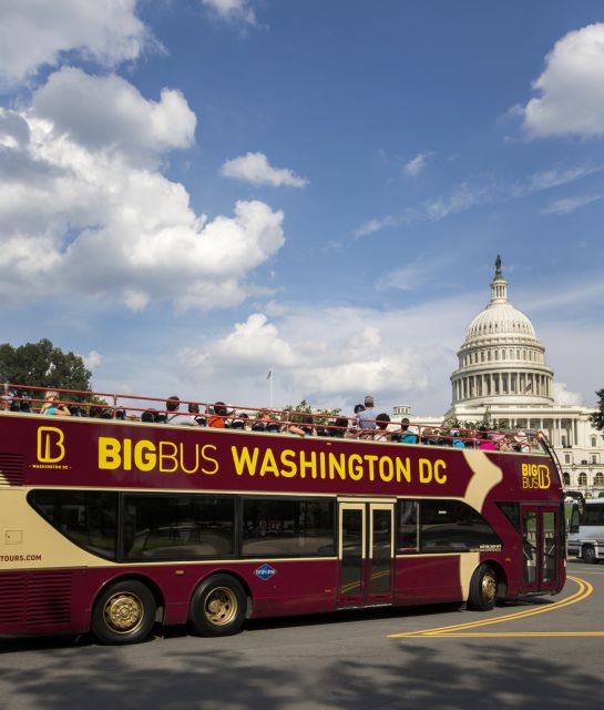 Dc: Hop-On Hop-Off Tour by Open-Top Bus With 17 Stops - Included Features and Options