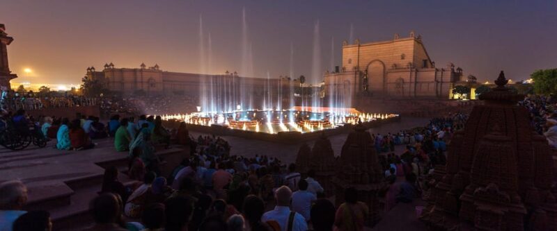 Delhi: Akshardham Light and Water Show With Exhibition Tour - Key Points