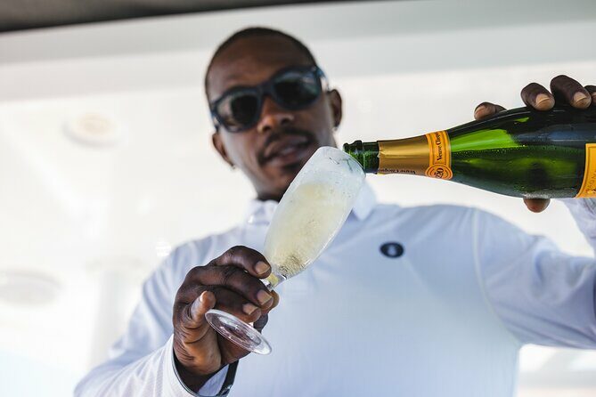 Deluxe Sunset and Saxophone Sail on Luxury Lady Grace Catamaran - A Relaxing Caribbean Sunset on the Lady Grace Catamaran