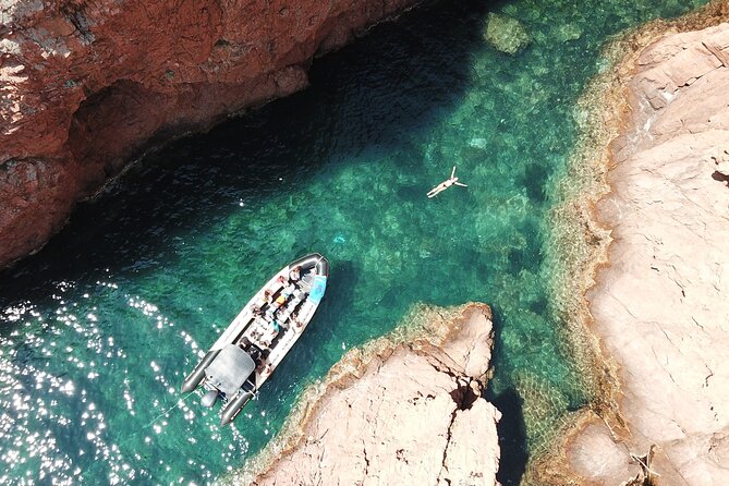 Departure From Saint-Raphael - the Creeks of Esterel - Access to Caves and Coves