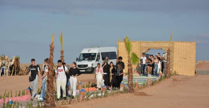 Desert Dreams: Camel Ride & Dinner Show in Agafay - Getting to the Desert