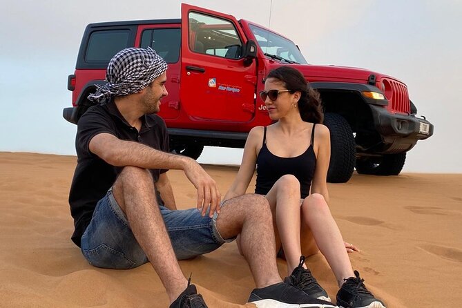 Desert Safari Dubai - Premium Flip-Top Roof Jeep Safari - Camel Ride