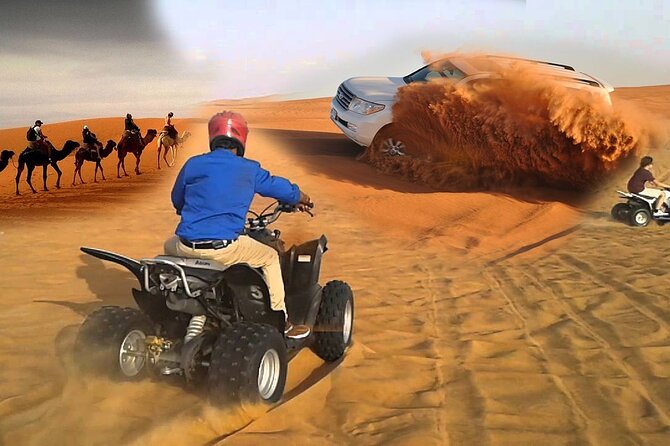 Desert Safari Dubai With BBQ Dinner - Sandboarding Experience