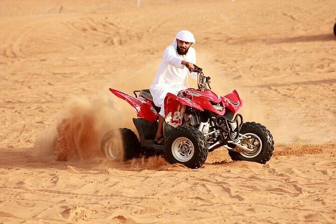 Desert Safari With BBQ Dinner, Quad Bike & Camel Ride From Dubai - Just The Basics