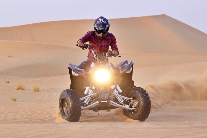 Desert Safari With BBQ Dinner, Quad Bike & Camel Ride From Dubai - Quad Bike Adventure