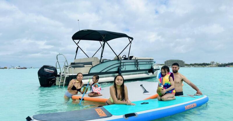 Destin: Private Charter to Crab Island With Dolphin Sighting - Crab Island Visit