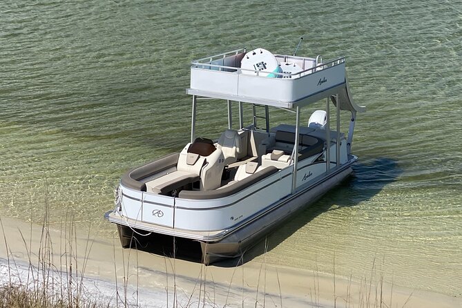 Destin- Private Chartered Slide Pontoon Boat-Up to 6 Guests - Inclusions of the Pontoon Boat Tour