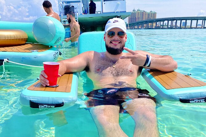 Destin- Private Chartered Slide Pontoon Boat-Up to 6 Guests - Pricing and Refund Policy