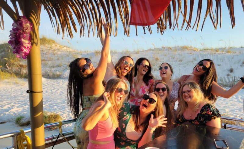 Destin: Sunset Cruise With Soft Drinks on a Tiki-Themed Boat - Key Points