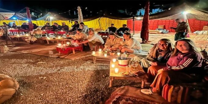 Diner Agafay Desert ,Camel Ride,Magical Show,Sunset - Pickup and Argan Oil Cooperative