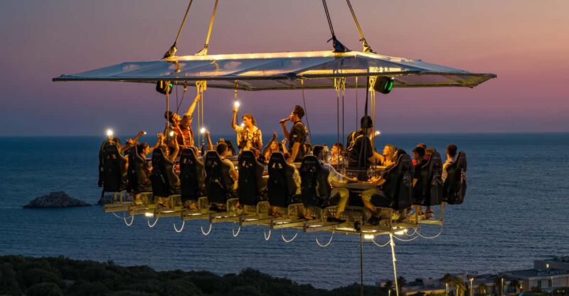 Dinner in the Sky Dubrovnik - Panoramic Coastal Views