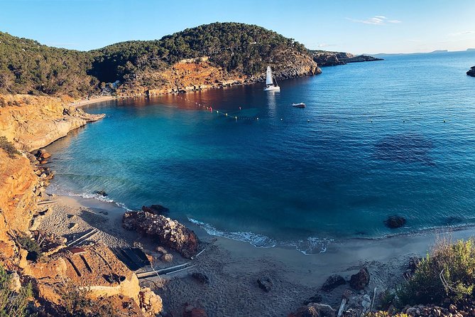 Discover Cala Bassa and Cala Comte on Board a Catamaran - Meeting and Pickup