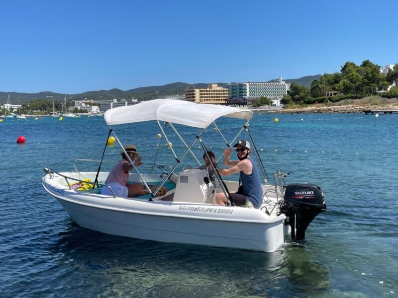 Discover the Ibiza Beaches on a Boat Without License 8H - Inclusions in the Package