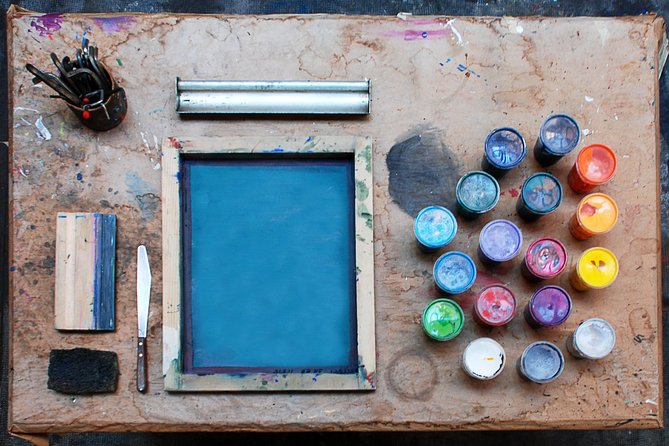 Discovering Artistic Screen Printing (For 2 People) - Materials and Techniques Provided