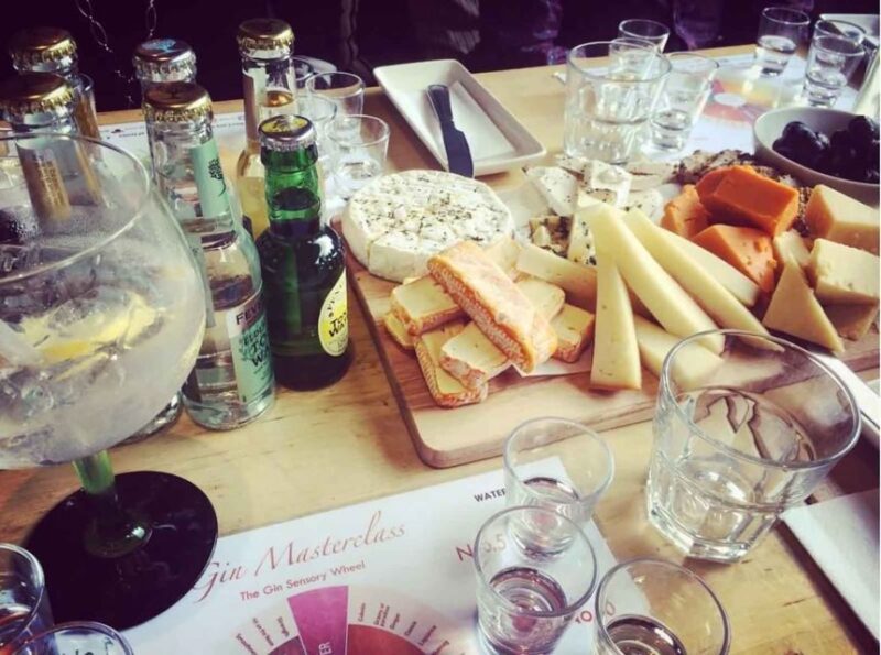 Distillery Masterclass - 8 Scottish Gins Paired With Cheeses - Tasting Experience