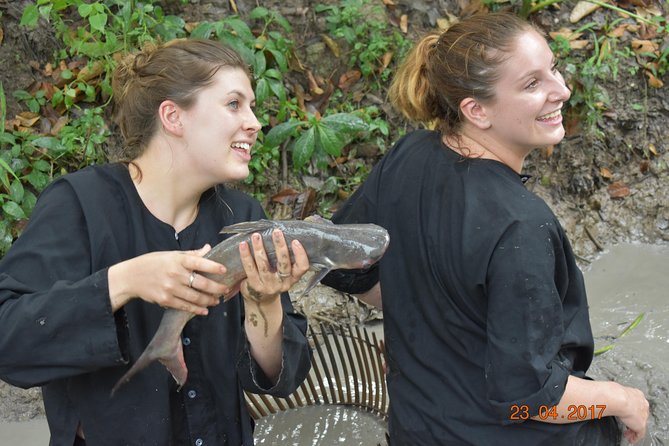 Ditch Fishing by Bare Hand in Cai Be - Taking in the Muddy Canals